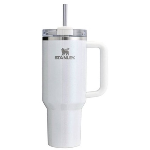 Stanley 40oz Quencher Tumbler H2.0 Flowstate Stainless Steel Pearl White NWT NIB - Picture 9 of 10